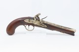 RULE BRITANNIA! ADMIRAL HOWE British FLINTLOCK Pistol by ELLIS .62 Antique
Ornately Engraved London Sidearm Late-18th Century - 2 of 17