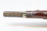 MEMPHIS TN FH CLARK Antique DERINGER 1850s .45 Pistol Philadelphia Southern SILVER and GOLD Banded Barrel - 15 of 19