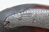 MEMPHIS TN FH CLARK Antique DERINGER 1850s .45 Pistol Philadelphia Southern SILVER and GOLD Banded Barrel - 6 of 19