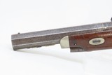 MEMPHIS TN FH CLARK Antique DERINGER 1850s .45 Pistol Philadelphia Southern SILVER and GOLD Banded Barrel - 19 of 19