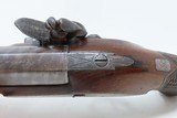 1800 Antique SANDERS London FLINTLOCK Pistol .80 ENGRAVED Captive Ramrod JK Early 19th Century MASSIVE BORE MANSTOPPER - 9 of 18