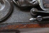 1800 Antique SANDERS London FLINTLOCK Pistol .80 ENGRAVED Captive Ramrod JK Early 19th Century MASSIVE BORE MANSTOPPER - 6 of 18