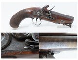 1800 Antique SANDERS London FLINTLOCK Pistol .80 ENGRAVED Captive Ramrod JK Early 19th Century MASSIVE BORE MANSTOPPER - 1 of 18