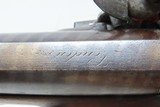 1800 Antique SANDERS London FLINTLOCK Pistol .80 ENGRAVED Captive Ramrod JK Early 19th Century MASSIVE BORE MANSTOPPER - 10 of 18