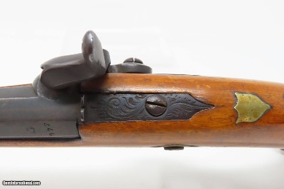 RIO DE JANEIRO BR Antique BRACE of BELGIAN Pistols .54 Matched c1855 Laport BRAZIALIAN RETAILER MARKED BELT Pistols - Image 10 of 25
