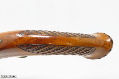 RIO DE JANEIRO BR Antique BRACE of BELGIAN Pistols .54 Matched c1855 Laport BRAZIALIAN RETAILER MARKED BELT Pistols - Image 9 of 25