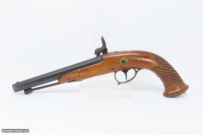 RIO DE JANEIRO BR Antique BRACE of BELGIAN Pistols .54 Matched c1855 Laport BRAZIALIAN RETAILER MARKED BELT Pistols - Image 14 of 25