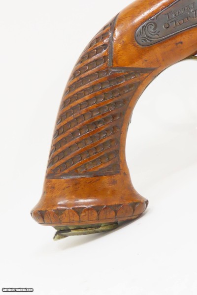 RIO DE JANEIRO BR Antique BRACE of BELGIAN Pistols .54 Matched c1855 Laport BRAZIALIAN RETAILER MARKED BELT Pistols - Image 19 of 25
