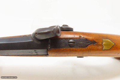 RIO DE JANEIRO BR Antique BRACE of BELGIAN Pistols .54 Matched c1855 Laport BRAZIALIAN RETAILER MARKED BELT Pistols - Image 25 of 25