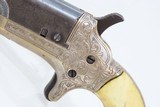 ENGRAVED COLT Deringer .41 Rimfire Plated British Proofs Silver Ivory C&R
BIRMINGHAM PROOFED & Period Engraved w/IVORY GRIP - 4 of 17
