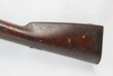 SCARCE Antique BENJAMIN FLAGG M1842 .69 Musket CIVIL WAR Smoothbore Musket with BAYONET - 17 of 21