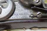 BRITISH Antique BRANDER BRASS BARREL .63 FLINTLOCK Pistol England Colonial
Pre-1813 “LONDON” Marked and Proofed Pistol - 6 of 18