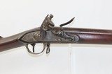 Rare WAR of 1812 Antique R&C LEONARD US Model 1808 FLINTLOCK Musket 1811 69 1 of only 5,000 Made; w/ SOCKET BAYONET - 4 of 22