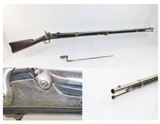 c1863 CIVIL WAR Antique WILLIAM MUIR M1861 Rifle-MUSKET Windsor Locks CT 58
“1863” Dated Lock and Barrel with SOCKET BAYONET - 1 of 21