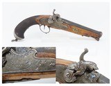WINGED LION HAMMER Antique .68 c1843 BASQUE Eibar Spain Pirate Privateer 34 Single Shot Pistol by Lou Sebastian Alberdi