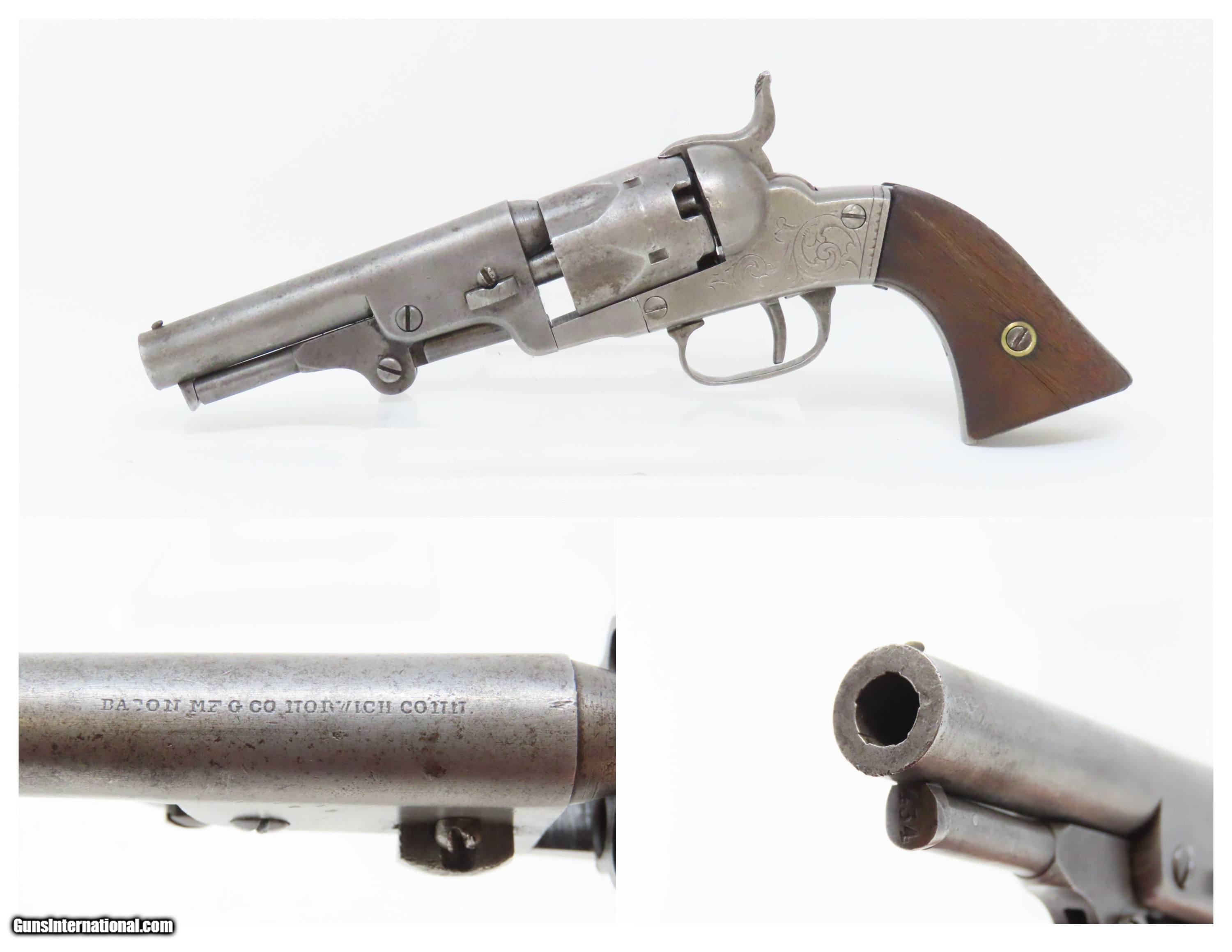 Antique Thomas BACON Revolver CIVIL WAR Engraved SCARCE, 1 of about ...