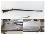 Antique CIVIL WAR U.S. Lamson, Goodnow and Yale SPECIAL M1861 Rifle-MUSKET
“1863” Dated Lock and Barrel w/U.S. SOCKET BAYONET - 1 of 21