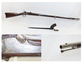 CIVIL WAR Infantry Antique SPRINGFIELD ARMORY Model 1861 .58 Rifle-MUSKETUnion Army “EVERYMAN’S” Rifle w/BAYONET & SCABBARD - 1 of 22
