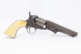 GUSTAVE YOUNG FACTORY ENGRAVED COLT Model 1849 .31 POCKET Revolver Antique 1856 Manufactured with ANTIQUE IVORY Grips - 16 of 19