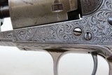 GUSTAVE YOUNG FACTORY ENGRAVED COLT Model 1849 .31 POCKET Revolver Antique 1856 Manufactured with ANTIQUE IVORY Grips - 6 of 19