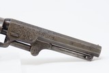GUSTAVE YOUNG FACTORY ENGRAVED COLT Model 1849 .31 POCKET Revolver Antique 1856 Manufactured with ANTIQUE IVORY Grips - 19 of 19