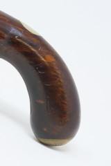 Irish Flintlock COACH Pistol SNAP BAYONET MONK ENGRAVED Brass Antique 1700s Brass Blunderbuss Flintlock Pistol - 16 of 18