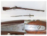 CIVIL WAR Antique FRENCH ST ETIENNE 1853 GENDARMERIE Rifled Musket SABER 69 Percussion Musket with SWORD BAYONET - 1 of 21