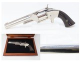 CASED Antique SMITH & WESSON No. 2 OLD ARMY .32 Revolver Nickel Springfield Manufactured Circa the late 1860s to early 1870s - 1 of 23