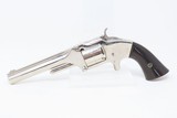 CASED Antique SMITH & WESSON No. 2 OLD ARMY .32 Revolver Nickel Springfield Manufactured Circa the late 1860s to early 1870s - 6 of 23