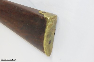 Rare CIVIL WAR Antique P.S. JUSTICE .69 Rifle-Musket c1861 Philadelphia PABrass Mounted with Patchbox Stock, Recurve Trigger Guard - Image 18 of 18