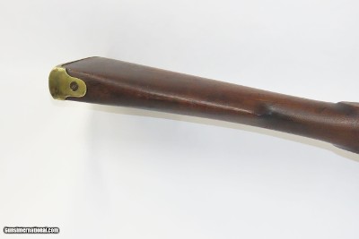 Rare CIVIL WAR Antique P.S. JUSTICE .69 Rifle-Musket c1861 Philadelphia PABrass Mounted with Patchbox Stock, Recurve Trigger Guard - Image 10 of 18