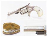 PIPE CASE COLT “New Line” .22 Revolver LONDON 7-Shot Hideout Nickel Antique With Mother of Pearl Grips! - 1 of 19