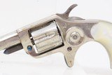 PIPE CASE COLT “New Line” .22 Revolver LONDON 7-Shot Hideout Nickel Antique With Mother of Pearl Grips! - 6 of 19