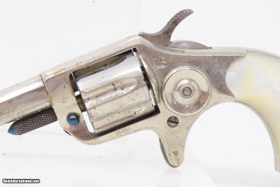 PIPE CASE COLT “New Line” .22 Revolver LONDON 7-Shot Hideout Nickel Antique With Mother of Pearl Grips! - Image 6 of 19