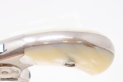 PIPE CASE COLT “New Line” .22 Revolver LONDON 7-Shot Hideout Nickel Antique With Mother of Pearl Grips! - Image 9 of 19