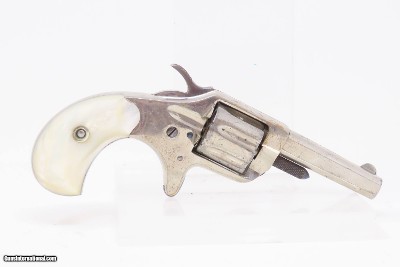 PIPE CASE COLT “New Line” .22 Revolver LONDON 7-Shot Hideout Nickel Antique With Mother of Pearl Grips! - Image 16 of 19