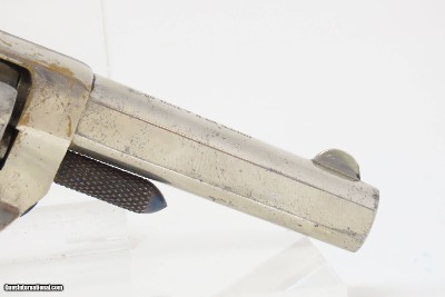 PIPE CASE COLT “New Line” .22 Revolver LONDON 7-Shot Hideout Nickel Antique With Mother of Pearl Grips! - Image 19 of 19