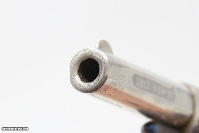 PIPE CASE COLT “New Line” .22 Revolver LONDON 7-Shot Hideout Nickel Antique With Mother of Pearl Grips! - Image 12 of 19