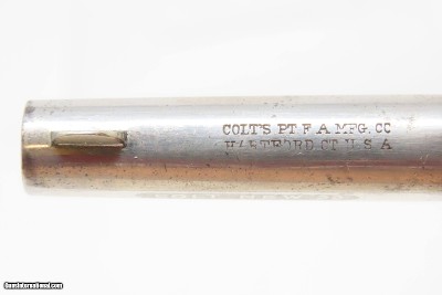 PIPE CASE COLT “New Line” .22 Revolver LONDON 7-Shot Hideout Nickel Antique With Mother of Pearl Grips! - Image 11 of 19