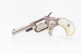 PIPE CASE COLT “New Line” .22 Revolver LONDON 7-Shot Hideout Nickel Antique With Mother of Pearl Grips! - 4 of 19
