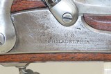 RARE PHILADELPHIA Made M1861 Rifle-Musket RICE PA US CIVIL WAR Antique 1862 CONTRACT Musket Made by JOHN RICE w/BAYONET - 7 of 22