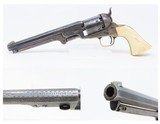 FACTORY ENGRAVED CIVIL WAR Antique COLT Model 1851 NAVY Percussion Revolver 75% FLORAL SCROLL Engraving & Factory PUNCH DOTS - 1 of 23