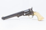 FACTORY ENGRAVED CIVIL WAR Antique COLT Model 1851 NAVY Percussion Revolver 75% FLORAL SCROLL Engraving & Factory PUNCH DOTS - 2 of 23