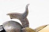 FACTORY ENGRAVED CIVIL WAR Antique COLT Model 1851 NAVY Percussion Revolver 75% FLORAL SCROLL Engraving & Factory PUNCH DOTS - 15 of 23