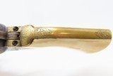 FACTORY ENGRAVED CIVIL WAR Antique COLT Model 1851 NAVY Percussion Revolver 75% FLORAL SCROLL Engraving & Factory PUNCH DOTS - 6 of 23