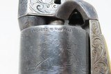 FACTORY ENGRAVED CIVIL WAR Antique COLT Model 1851 NAVY Percussion Revolver 75% FLORAL SCROLL Engraving & Factory PUNCH DOTS - 16 of 23