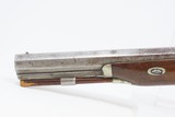 Pistol by HENRY VAN WART .52 Washington Irving Tarrytown NY DUELING Antique Saw-Handle, German Silver, Engraved, England - 18 of 19