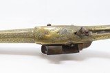 c1800 BALKANS All-Metal FLINTLOCK FIGHTING PISTOL .61 Greece Bosnia Albania Ornate, Engraved Brass & Iron Miquelet Sidearm! - 13 of 18