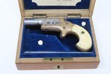 CASED COLT THUER DERINGER 41 Rimfire English Ivory Grips Silver Hideout C&R BRITISH PROOFED Pistol w/LONDON AGENCY Case - 5 of 20