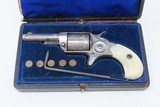 CASED & ENGRAVED Antique COLT New Line Revolver .30 ETCHED PANEL Revolver
Mother of Pearl & Nickel Revolver - 5 of 20